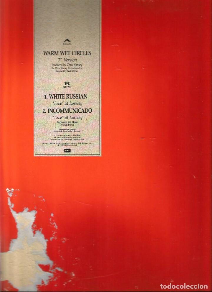 Discos de vinilo: MAXI MARILLION : WARM WET CIRCLES ( REMIX ) - Foto 2