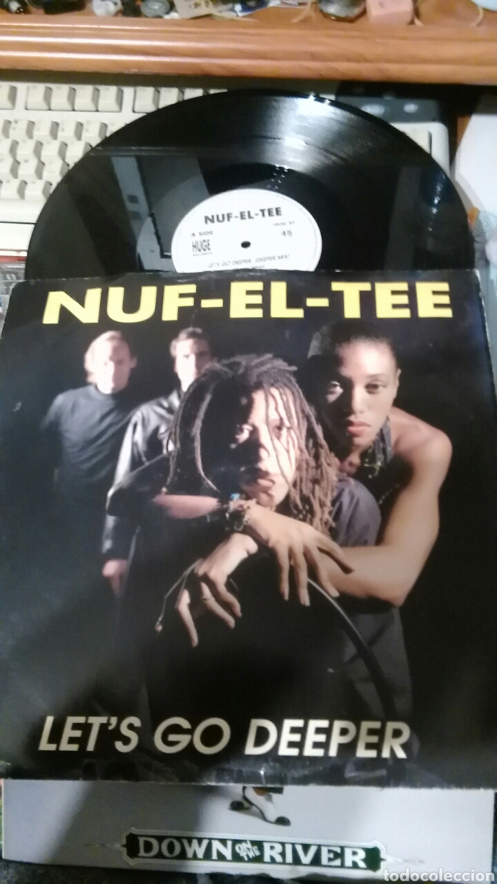 Discos de vinilo: Nuf-el-tee maxi lets go deeper.1993 - Foto 1