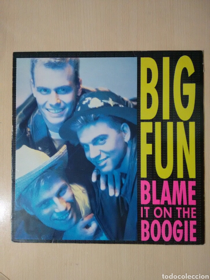 Discos de vinilo: BIG FUN BLAME IT ON THE BOOGIE MAXI SINGLE (1989) - Foto 1
