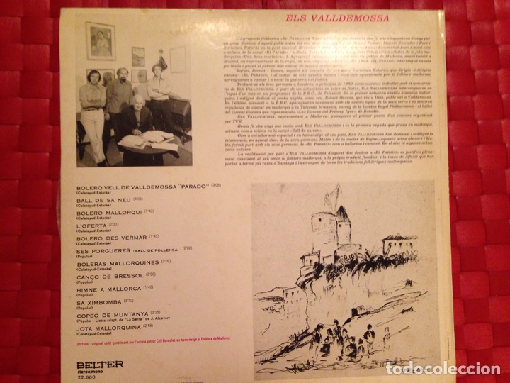 Discos de vinilo: LP/Vinilo ELS VALLDEMOSSA &rdquo; Canten el Folklore de Mallorca &rdquo; - Foto 2