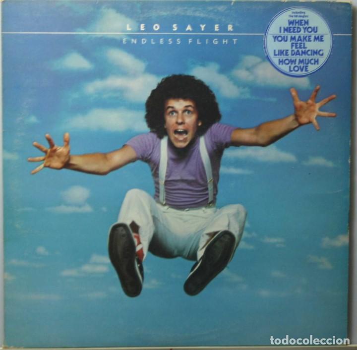 Discos de vinilo: LEO SAYER endless flight LP chrysalis 1976 - Foto 1