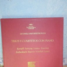 Discos de vinilo: DISCOS DE VINILO - LUDWIG VAN BEETHOWEN - TRIOS Y CUARTETOS DE PIANO -. 4 DISCOS + CAJA Y DOCUMENTO. Lote 65837610