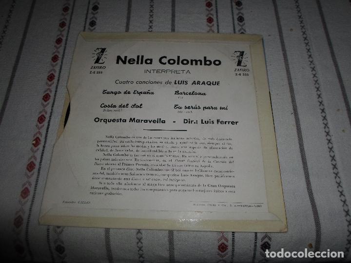 Discos de vinilo: NELLA COLOMBO TANGO DE ESPA&Ntilde;A - Foto 2