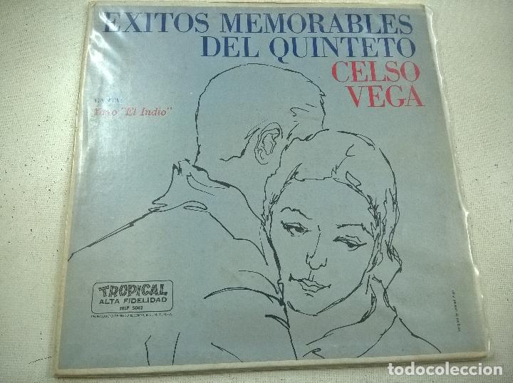 Disques de vinyle: EXITOS MEMORABLES DEL QUINTETO CELSO VEGA-CANTA YAYO EL INDIO-LP-TROPICAL-TRLP 5042-N