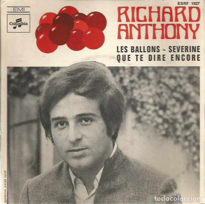 Discos de vinilo: EP RICHARD ANTHONY : LES BALLONS (JIM WEBB MAC ARTHUR PARK ) - Foto 1