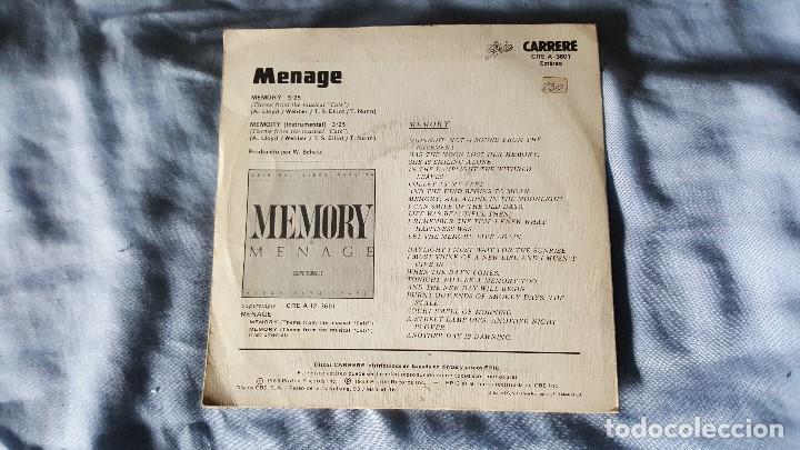 Discos de vinilo: Menage  &lrm;&ndash; Memory - Foto 2