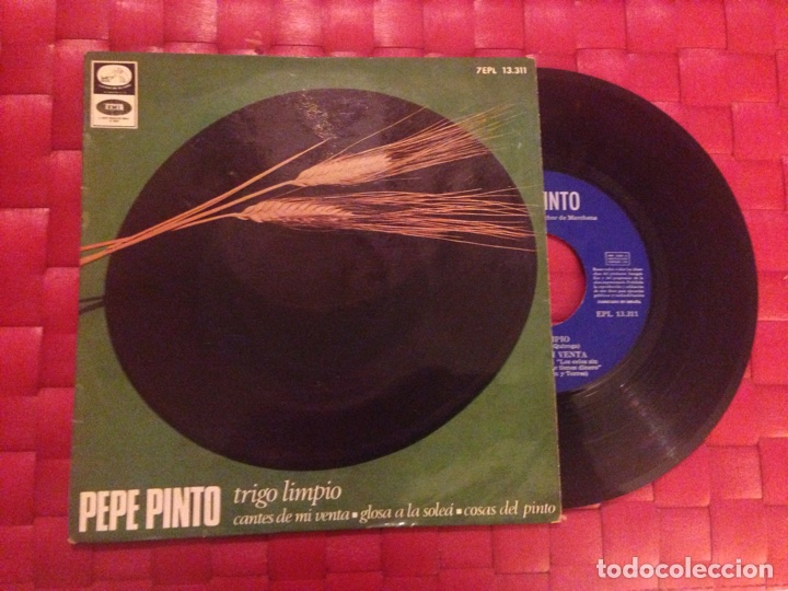 Discos de vinilo: Single/Vinilo. PEPE PINTO &rdquo; Trigo Limpio &rdquo; - Foto 1