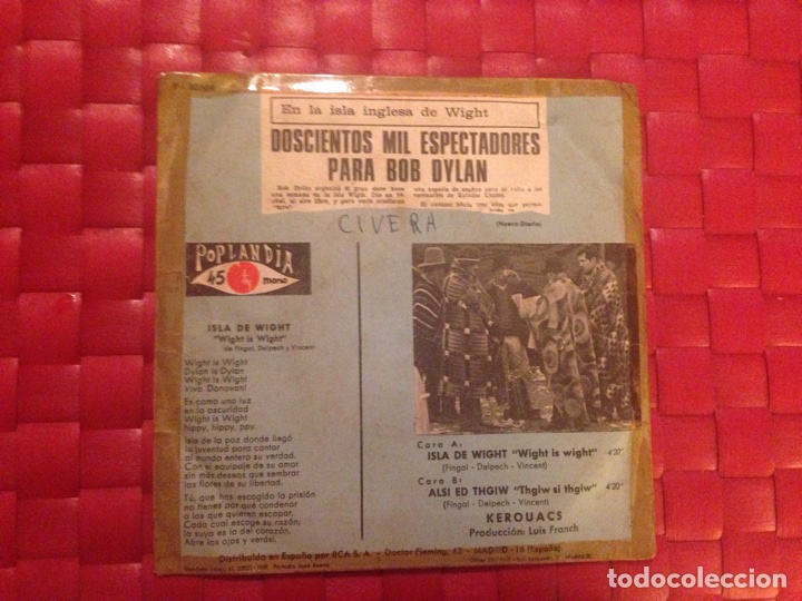 Discos de vinilo: Single/Vinilo KEROQUACS. &rdquo; Isla de Wight &rdquo; - Foto 2