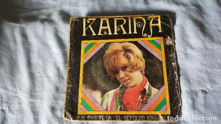 Discos de vinilo: KARINA - Que mas te da - El sendero amarillo - Foto 1