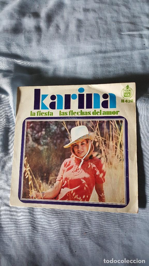 Discos de vinilo: Karina  ?&ndash; La Fiesta / Las Flechas Del Amor - Foto 1