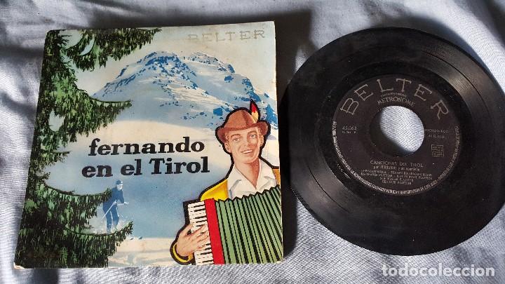 Discos de vinilo: FERNANDO EN EL TIROL  - CANCIONES DEL TIROL - Foto 1