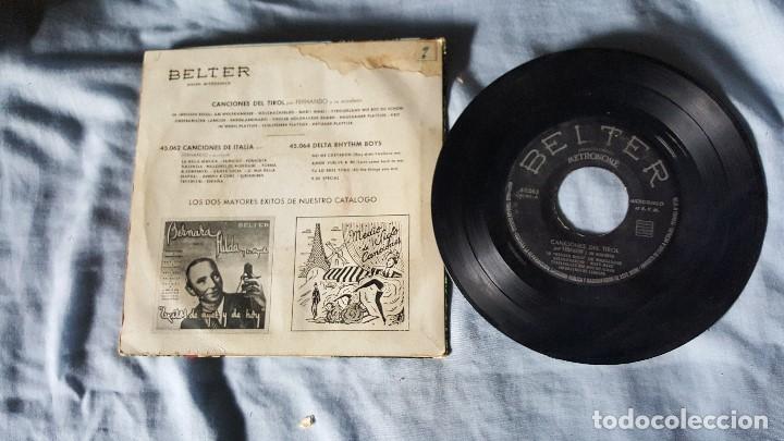 Discos de vinilo: FERNANDO EN EL TIROL  - CANCIONES DEL TIROL - Foto 2