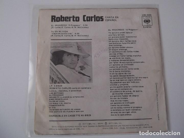 Discos de vinilo: ROBERTO CARLOS - El progreso - Foto 2