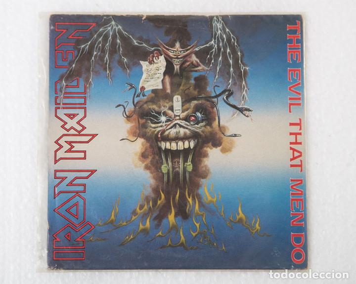 Discos de vinilo: IRON MAIDEN - The Evil that Men do. Vinilo 7p. - Foto 1