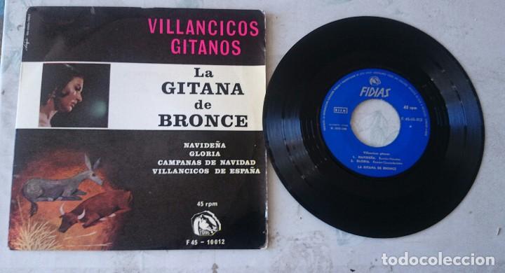Discos de vinilo: LA GITANA DE BRONCE: NAVIDE&Ntilde;A + 3 (FIDIAS 1966) - Foto 1