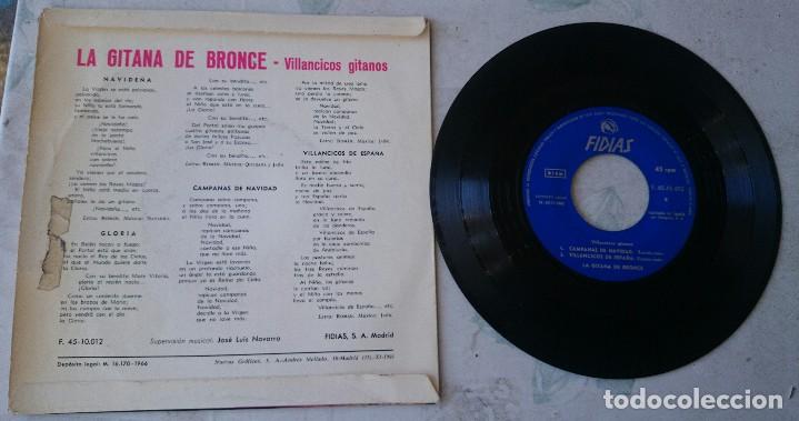 Discos de vinilo: LA GITANA DE BRONCE: NAVIDE&Ntilde;A + 3 (FIDIAS 1966) - Foto 2