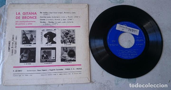 Discos de vinilo: LA GITANA DE BRONCE: De vuelta +3 (FIDIAS 1966) - Foto 2