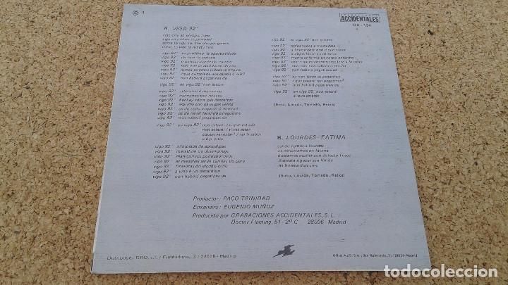 Discos de vinilo: Os Resentidos - Vigo 92 (Single) - Foto 2
