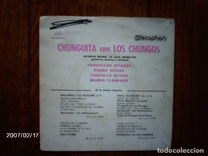 Discos de vinilo: chunguita con los chungos - tanguillos gitanos + 3 - Foto 2