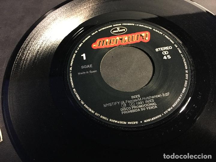 Discos de vinilo: INXS (MYSTIFY) SINGLE ESPA&Ntilde;A PROMO (EPI3) - Foto 3