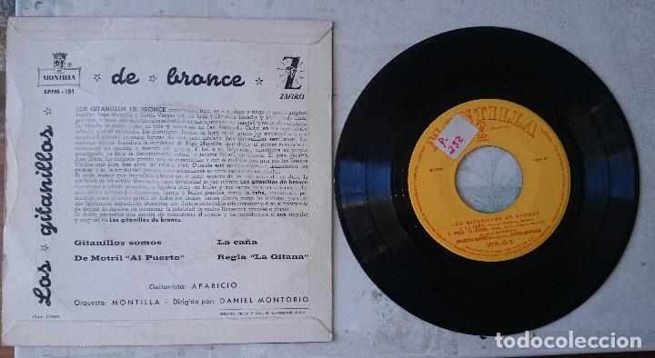 Discos de vinilo: Los gitanillos de bronce:Gitanillos somos + 3 (Montilla 1960) - Foto 2