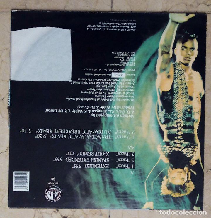Discos de vinilo: MAXI SINGLE 2 UNLIMITED - FACES - BLANCO Y NEGRO 1993. - Foto 2