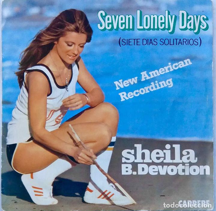 Discos de vinilo: SHEILA B. DEVOTION, SEVEN LONELY DAYS. SINGLE ESPA&Ntilde;A - Foto 1