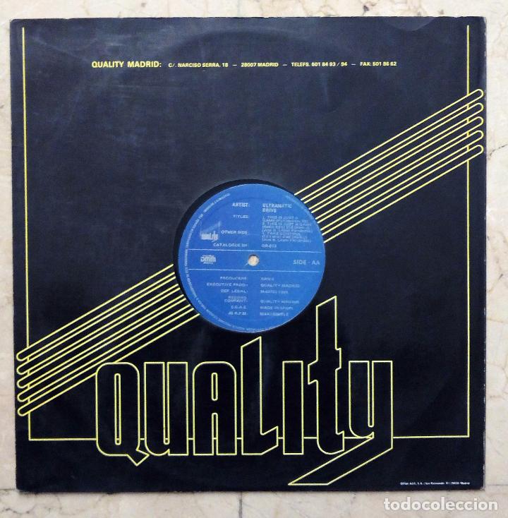 Discos de vinilo: MAXI SINGLE ULTRAMATIC DRIVE - QUALITY 1990. - Foto 2