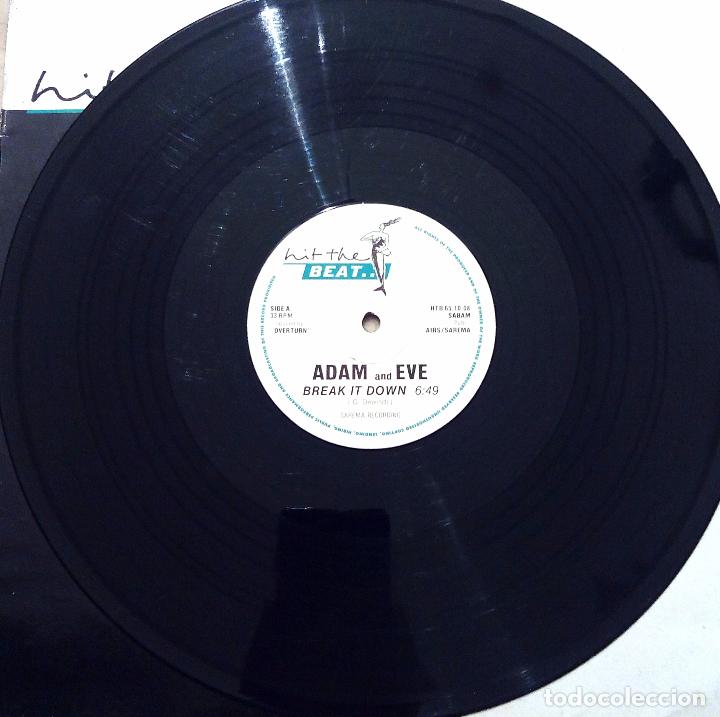 Discos de vinilo: MAXI SINGLE ADAM AND EVE - BREAK IT DOWN - HIT THE BEAT... - Foto 3