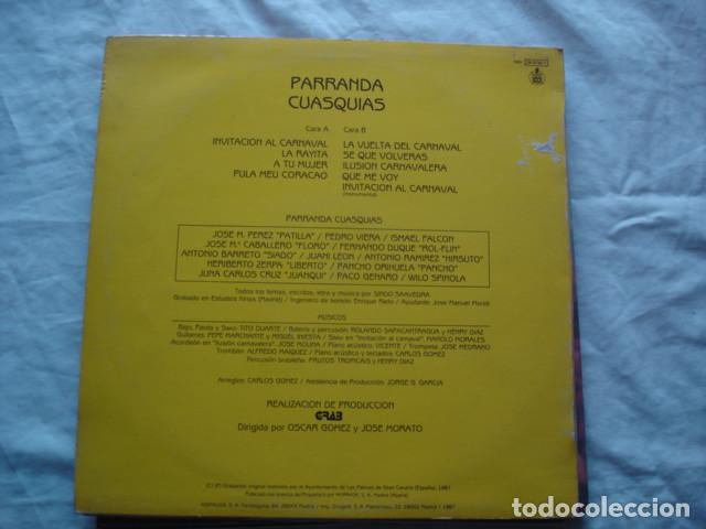 Discos de vinilo: Parranda Cuasquias    Invitacion al Carnaval - Foto 2