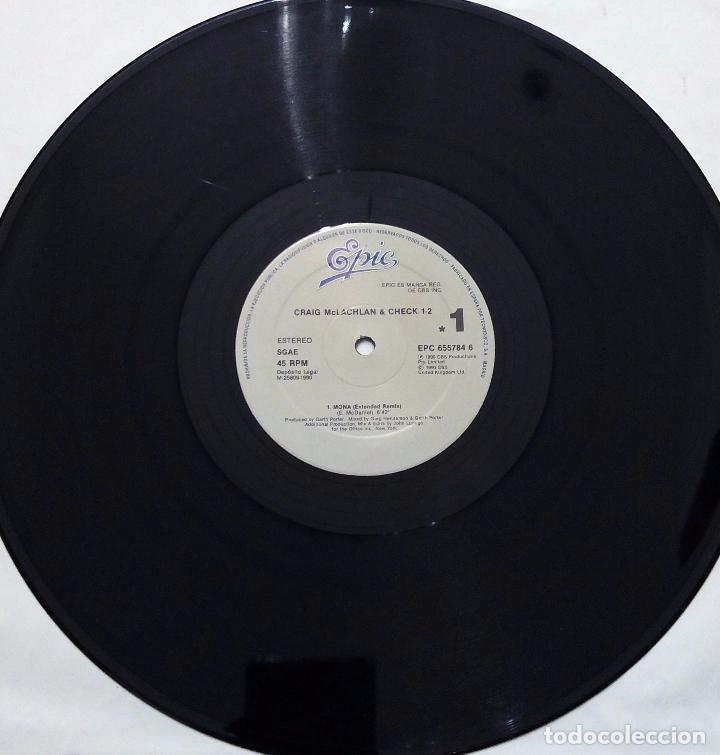 Discos de vinilo: MAXI SINGLE CRAIG McLACHLAN AND CHECK 1-2 - MONA - CBS 1990. - Foto 4