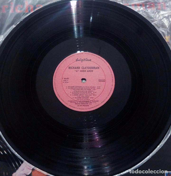 Discos de vinilo: LP RICHARD CLAYDERMAN - A COMO AMOR - HISPAVOX 1978. - Foto 5