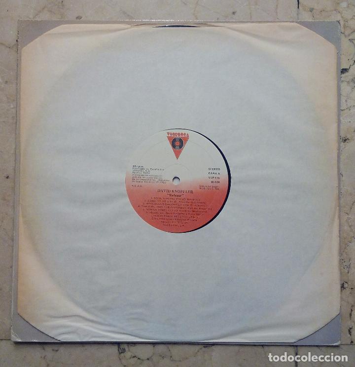Discos de vinilo: LP DAVID KNOPFLER - RELEASE - DISCOS VICTORIA 1984. - Foto 3