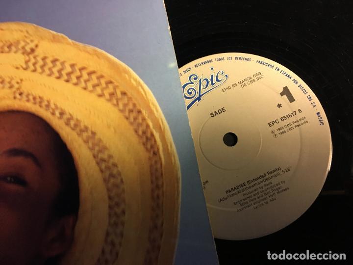 Discos de vinilo: SADE (PARADISE) MAXI SINGLE ESPA&Ntilde;A 1988 (B-20) - Foto 2