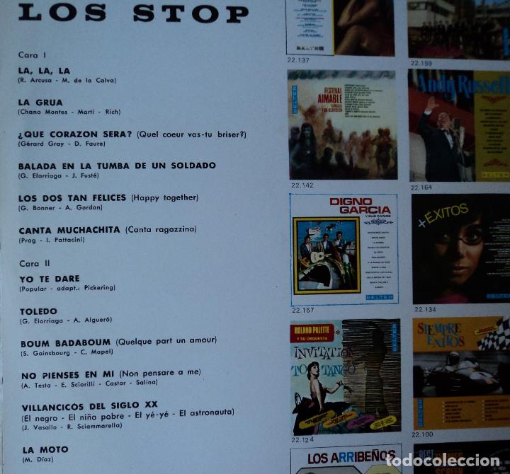 Discos de vinilo: Los Stop - La, la, la - Edici&oacute;n de 1968 de Espa&ntilde;a - Foto 3