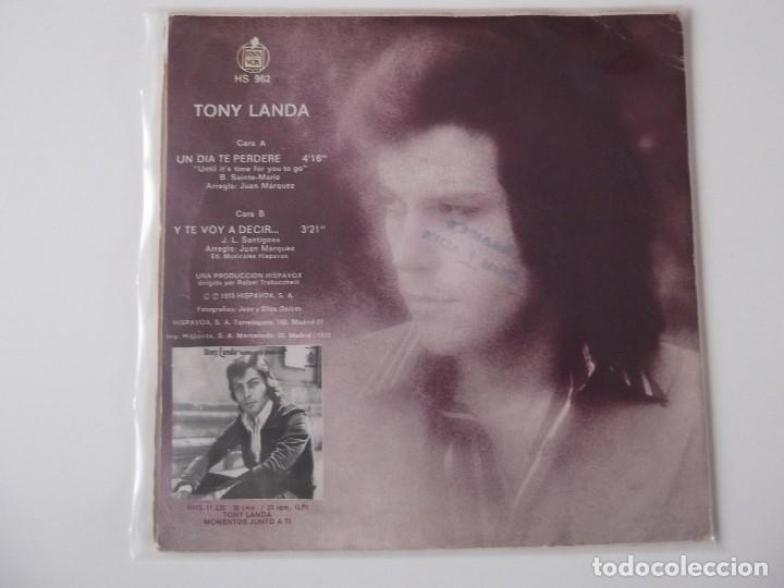 Discos de vinilo: TONY LANDA - Un d&iacute;a te perder&eacute; - Foto 2