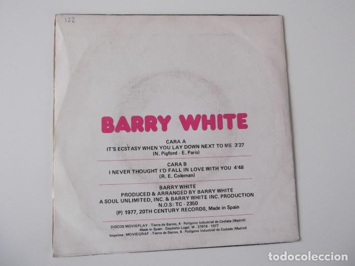 Discos de vinilo: BARRY WHITE - Its ecstasy when you lay down - Foto 2