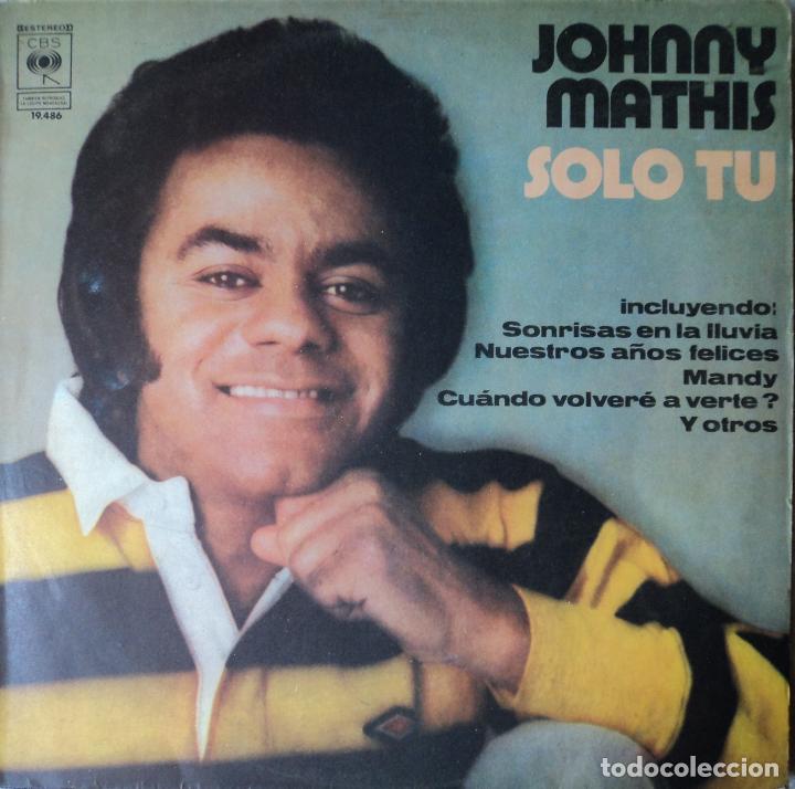 Discos de vinilo: Johnny Mathis - Solo tu - Edici&oacute;n de 1975 de Argentina - Foto 1