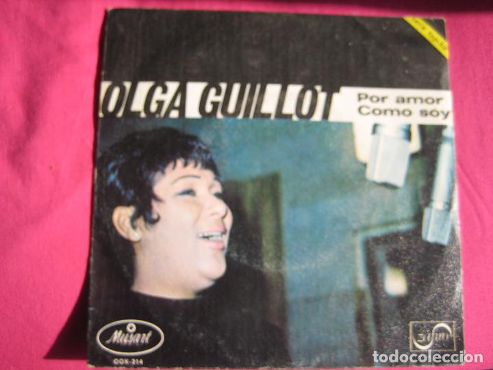 Disques de vinyle: OLGA GUILLOT Sg ZAFIRO MUSART PROMO 1969 por amor/ como soy BOLEROS BOLERO