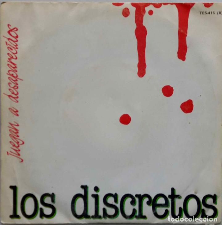 Disques de vinyle: LOS DISCRETOS. JUEGAN A DESAPARECIDOS. SINGLE