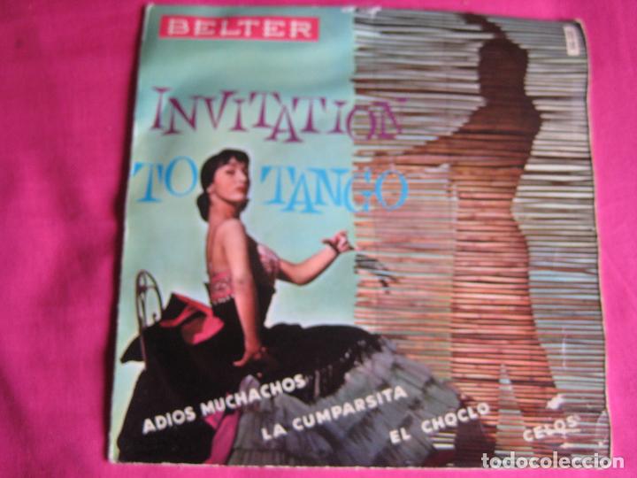 Disques de vinyle: RLAND PALETTE Y ORQUESTA - INVITATION TO TANGO EP BELTER 1960 choclo/ adiso muchachos +2