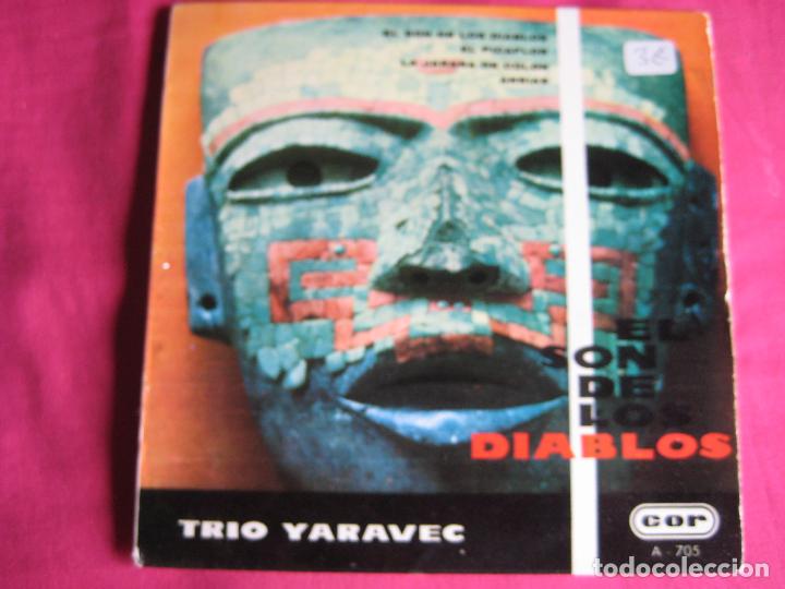 Disques de vinyle: TRIO YARAVEC EP COR 1962 el son de los diablos/ el picaflor/ la jarana de colon +1