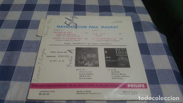 Discos de vinilo: NAVIDAD CON PAUL MAURIAT - Foto 2