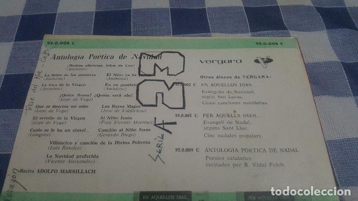 Discos de vinilo: ANTOLOGIA POETICA DE NAVIDAD - Foto 3