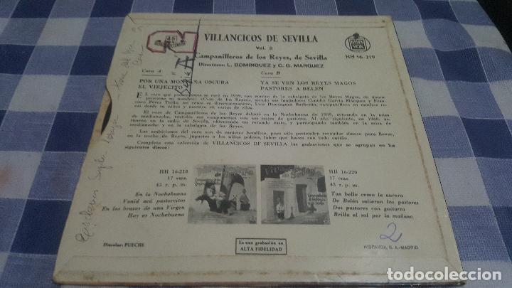 Discos de vinilo: VILLANCICOS DE SEVILLA VOL 2 - Foto 2