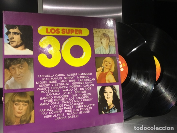 Discos de vinilo: Los s&uacute;per 30. Doble LP - Foto 1