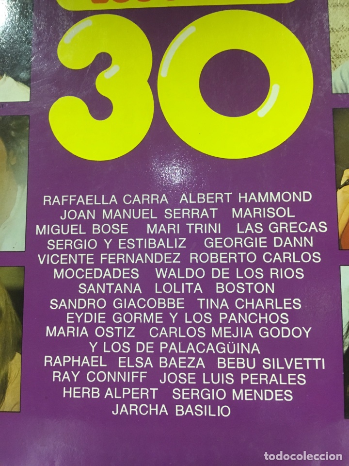 Discos de vinilo: Los s&uacute;per 30. Doble LP - Foto 2