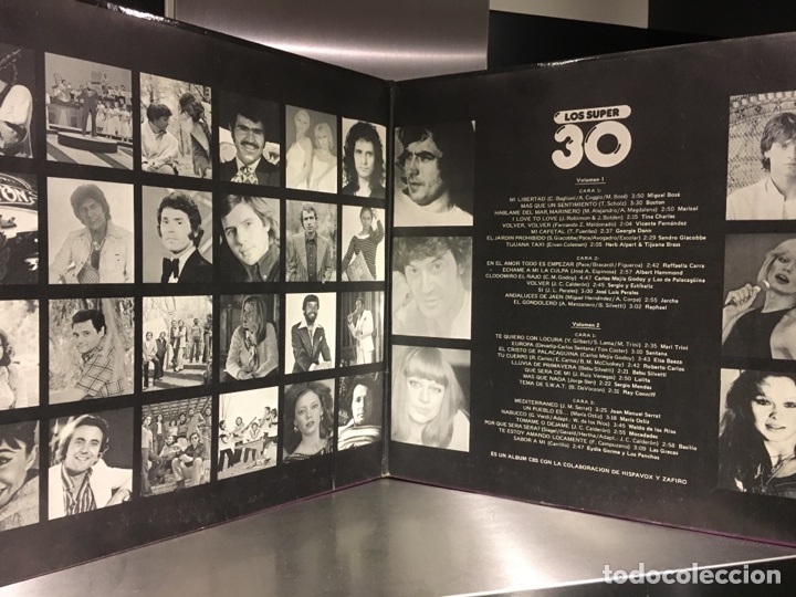 Discos de vinilo: Los s&uacute;per 30. Doble LP - Foto 4