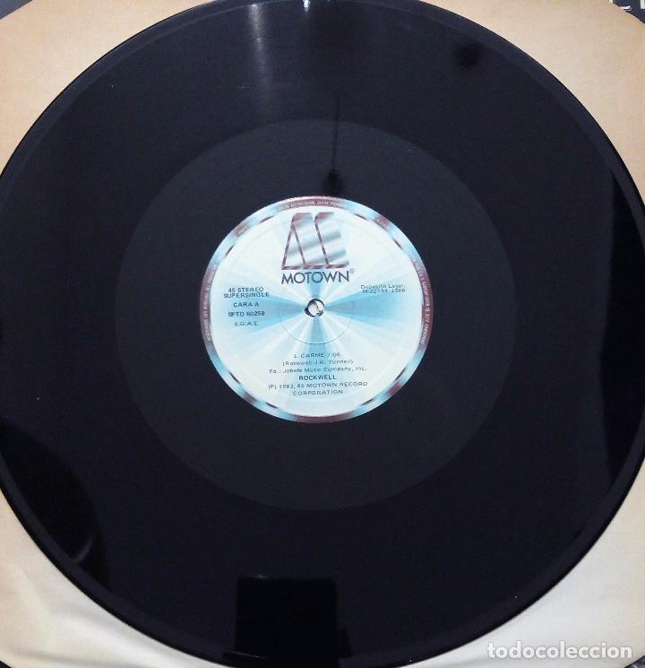 Discos de vinilo: MAXI SINGLE ROCKWELL - CARME - RCA 1986. - Foto 4