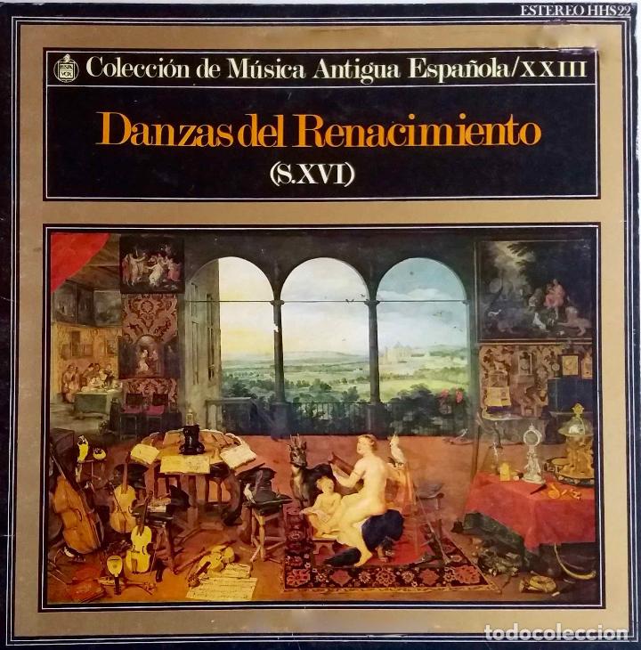 Discos de vinilo: DANZAS DEL RENACIMIENTO S.XVI, PRO MUSICA HISPANIARUM. LP PORTADA DOBLE, INCLUYE ENCARTE CON LETRAS